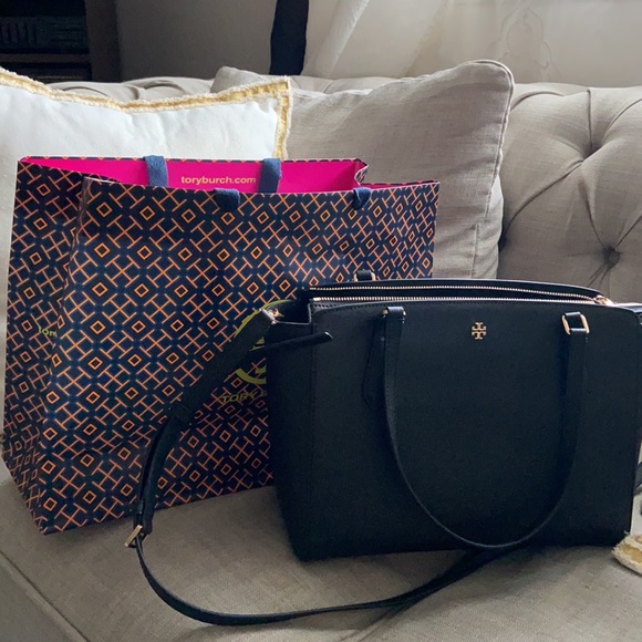 Tory Burch Emerson small top zip tote bag - Picture 9 of 11